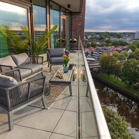 Cabana - Theview - Terrasse - Waterfront - Kostenloser Parkplatz - Wifi Oldenburg Exterior photo